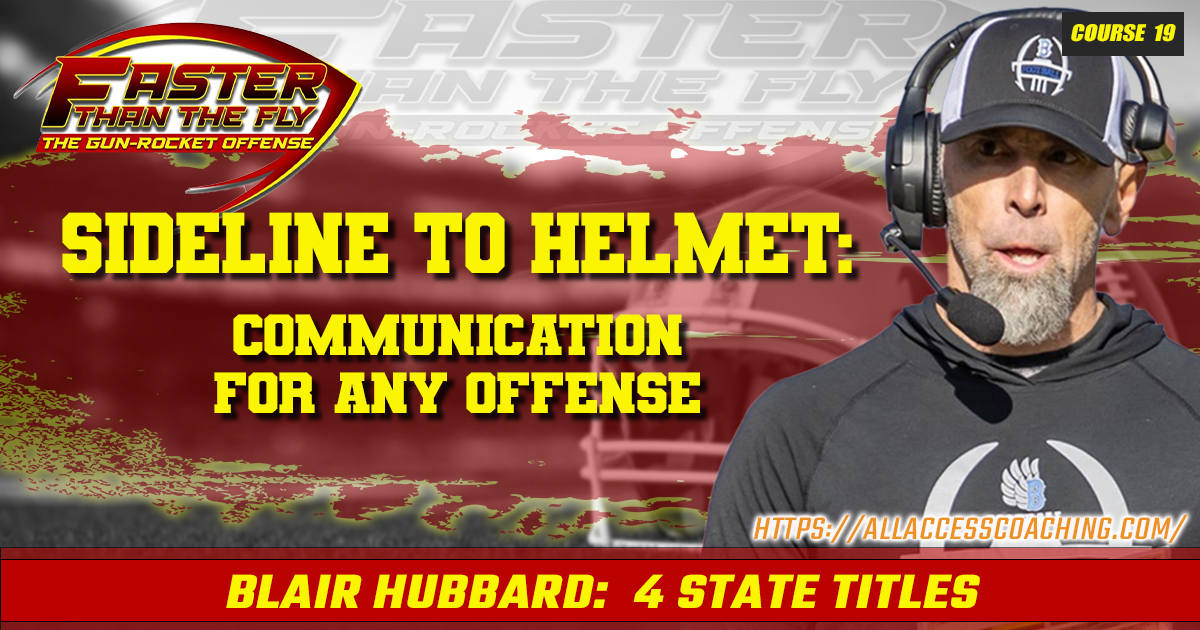 Sideline to Helmet: Communication for Any Offense