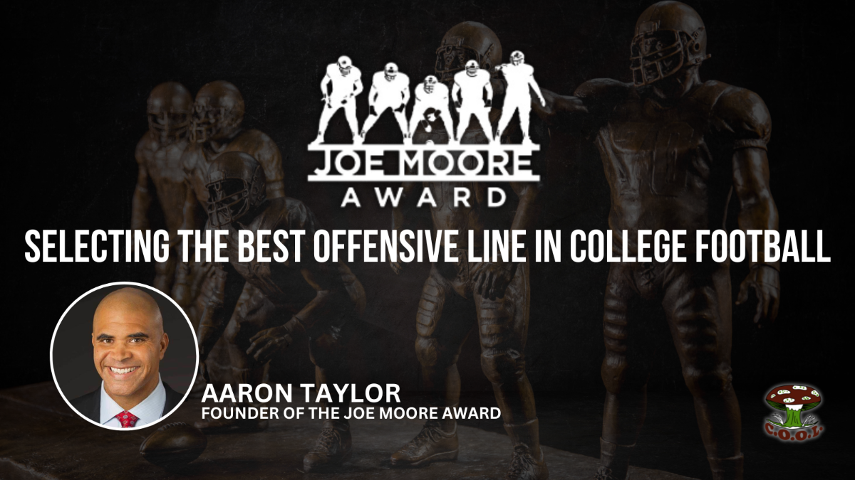 Aaron Taylor- Joe Moore award- Selecting Best OL Unit in College Football