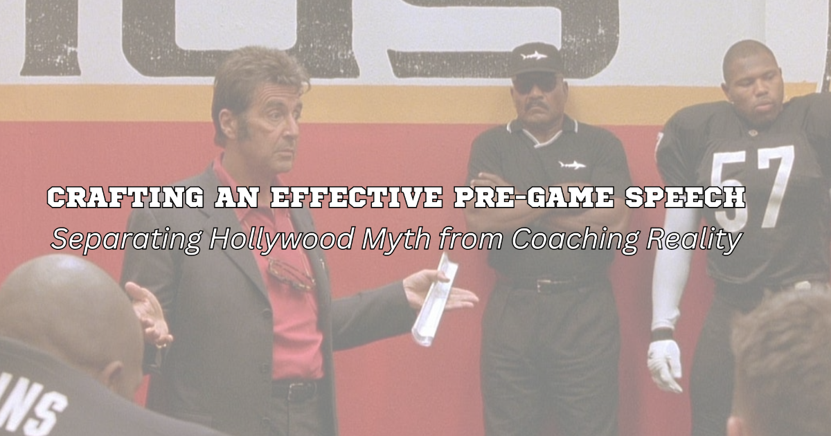 Crafting an Effective Pre Game Speech