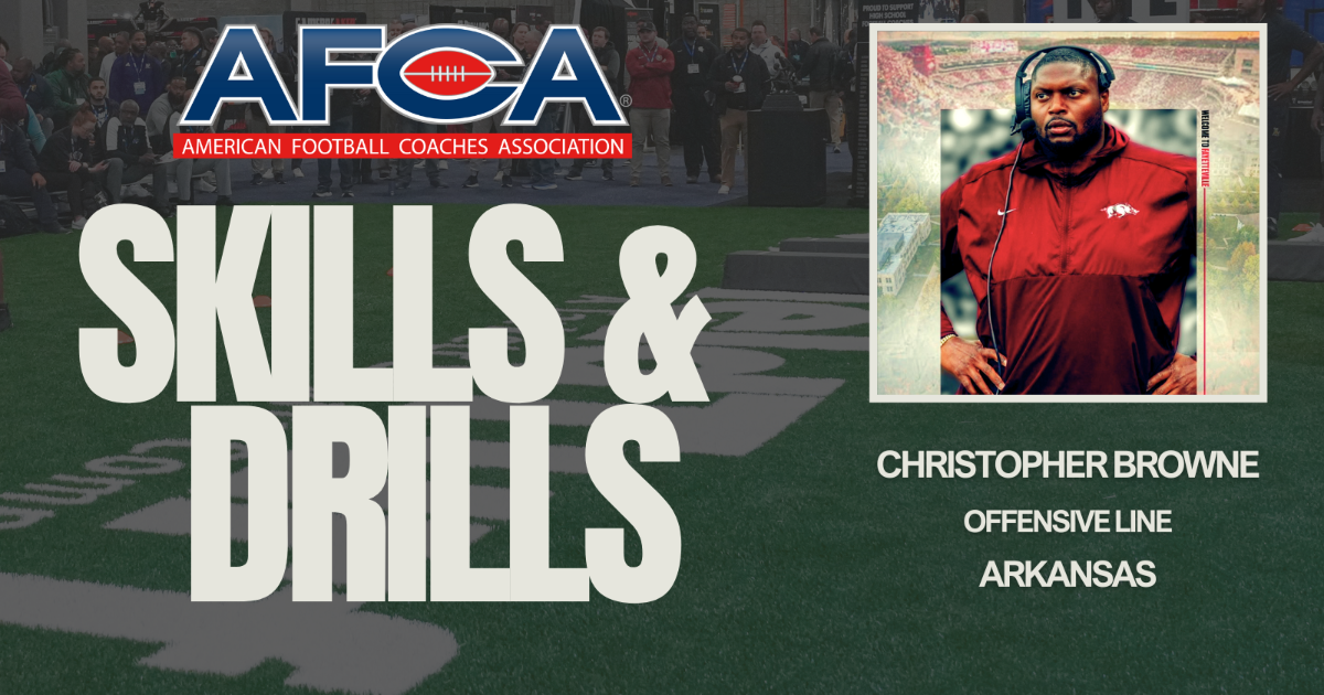 Arkansas Assistant OL Coach Chris Browne 2024 Pass Protection Drill Tape