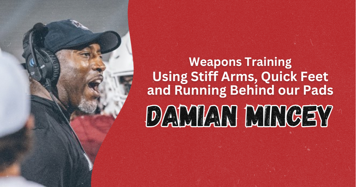 Damian Mincey- Weapons Training- Using Stiff Arms, Quick Feet and Running