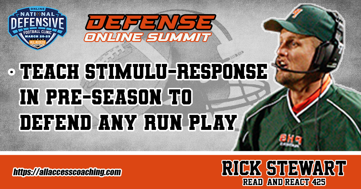 Teach Stimulu-Response in Pre-Season to Defend Any Run Play