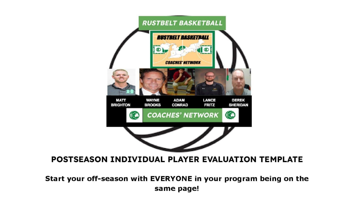 Post-Seaon Individual Player Evaluation Template