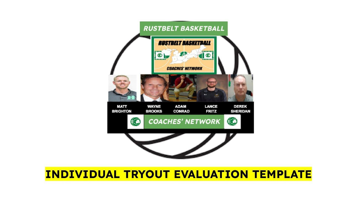 INDIVIDUAL PLAYER TRYOUT EVALUATION TEMPLATE