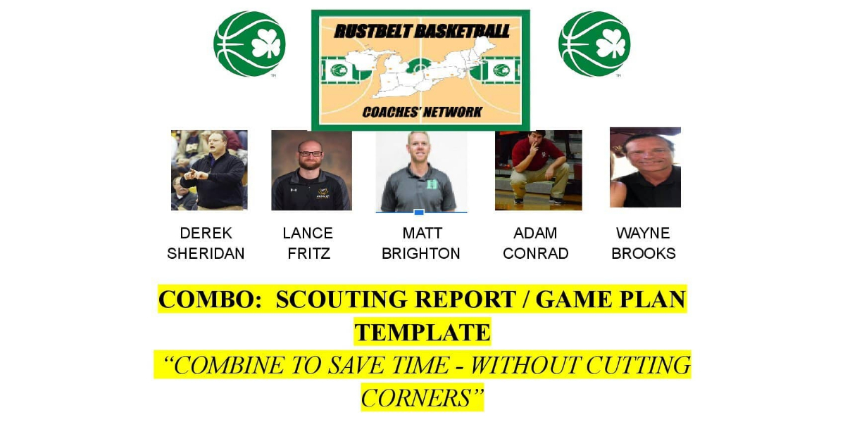COMBO: SCOUTING REPORT / GAME PLAN TEMPLATE
