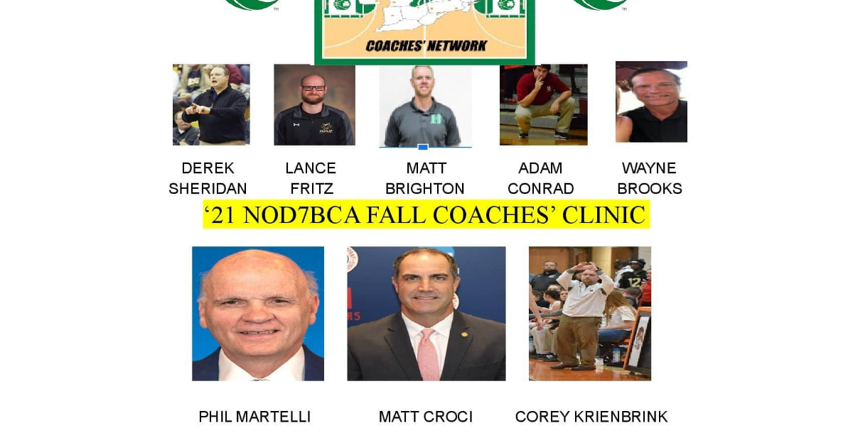 `21 NOD7BCA FALL BASKETBALL COACHES` CLINIC