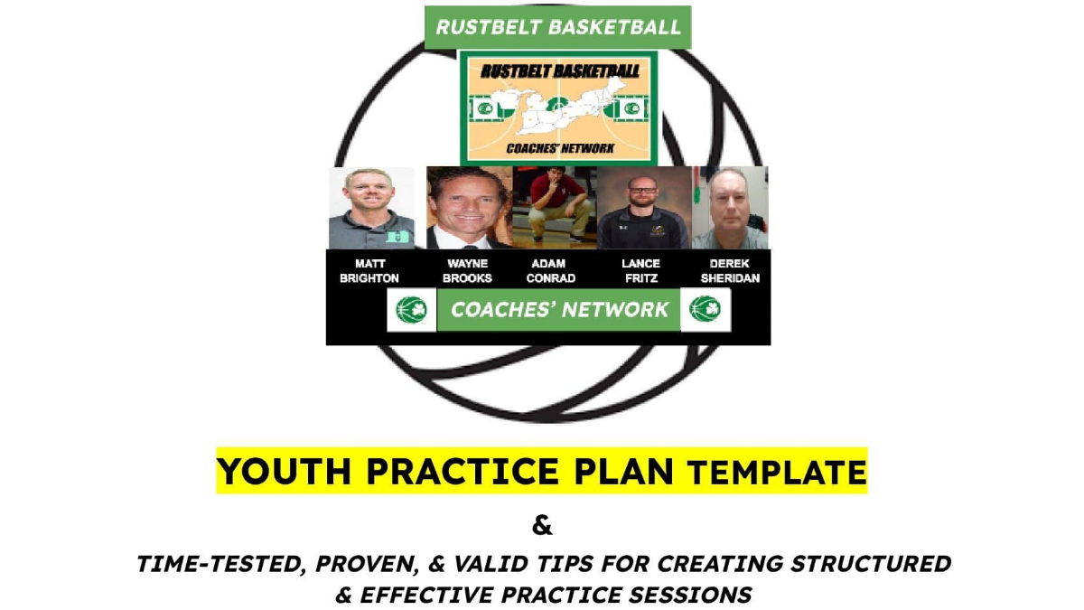 Youth Basketball Practice Plan Template