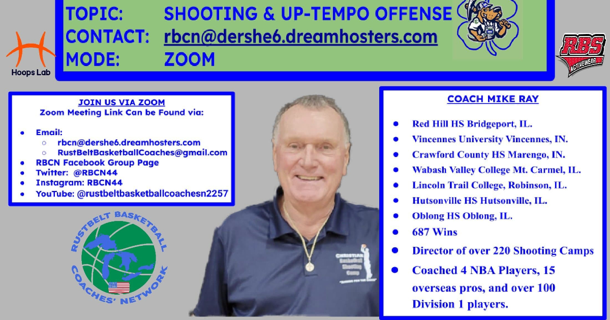 Coach Mike Ray:  Uptempo Offense & Developing Shooters