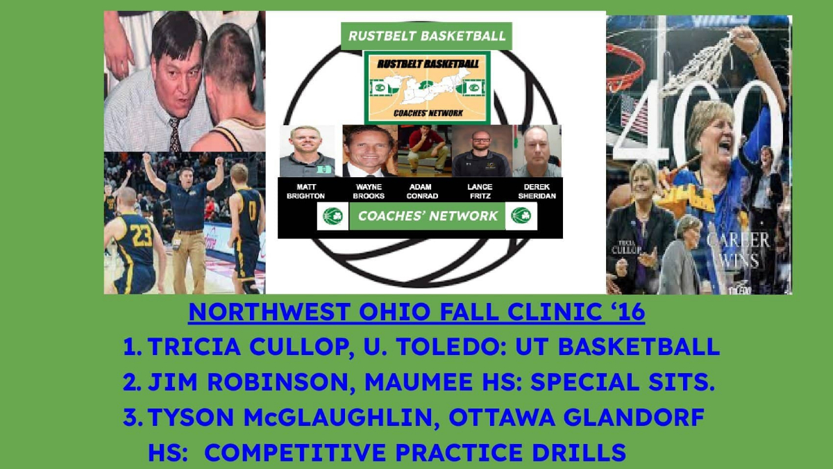 `16 NORTHWEST OHIO ON-THE-COURT COACHING CLINIC