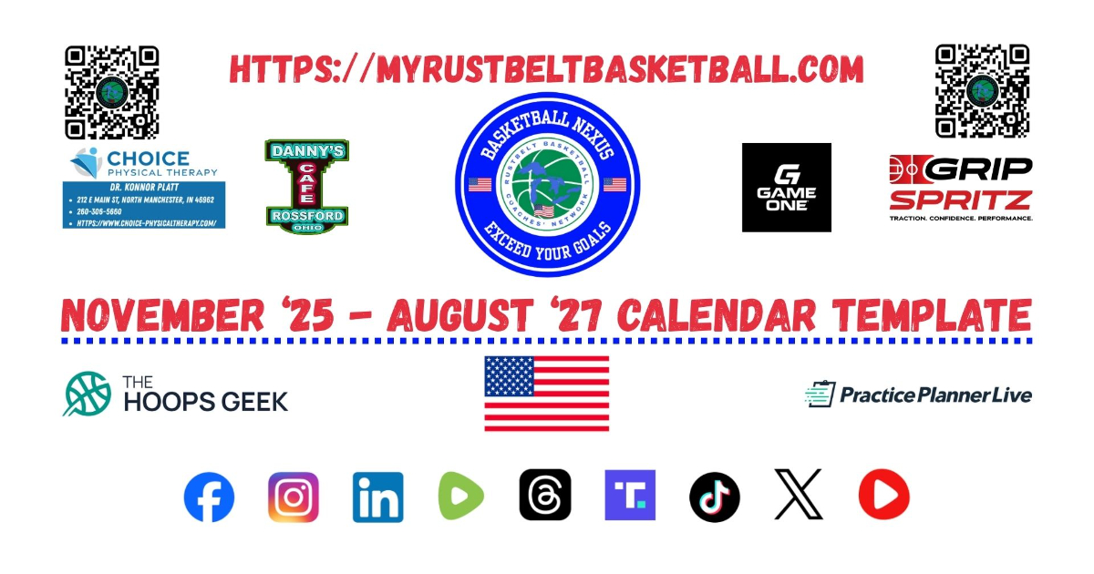 Blank RBCN Calendar Template NOV `25-Aug `27  Calendar