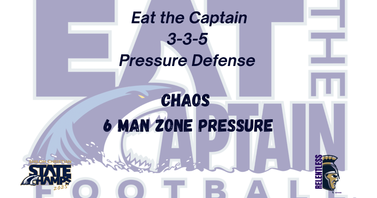Eat the Captain Defense: Chaos 6 Man Zone Pressure