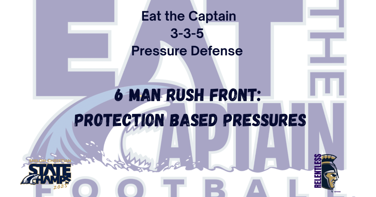 Eat the Captain 3-3-5 Pressure Defense: 6 Man Rush Front