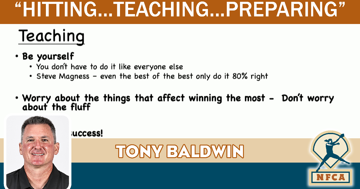 Hitting, Teaching & Preparing - Tony Baldwin