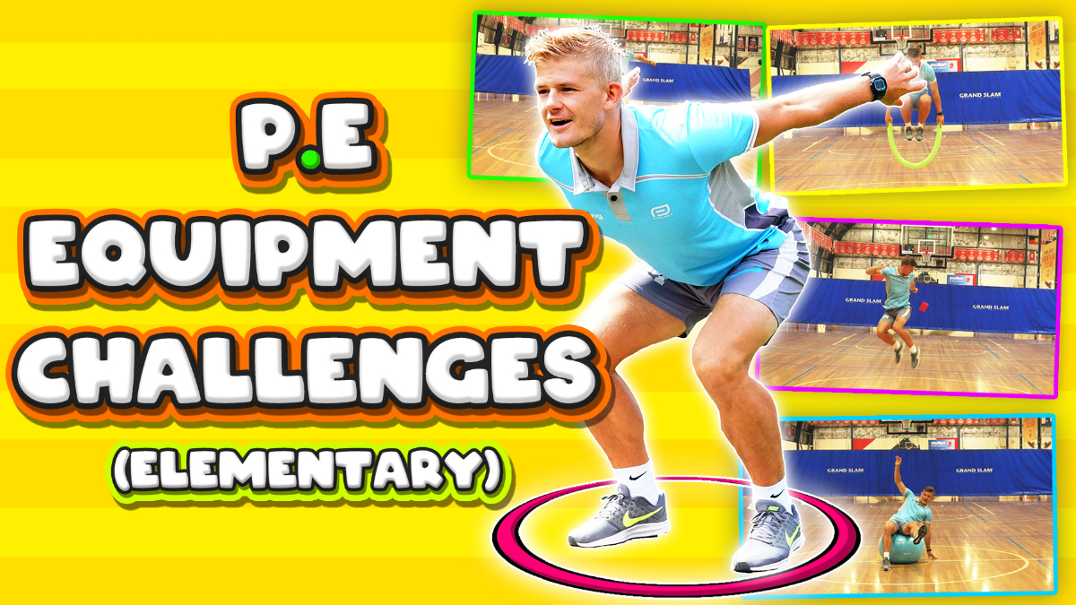 Individual PE equipment challenges to develop sport skills  (+task cards) 