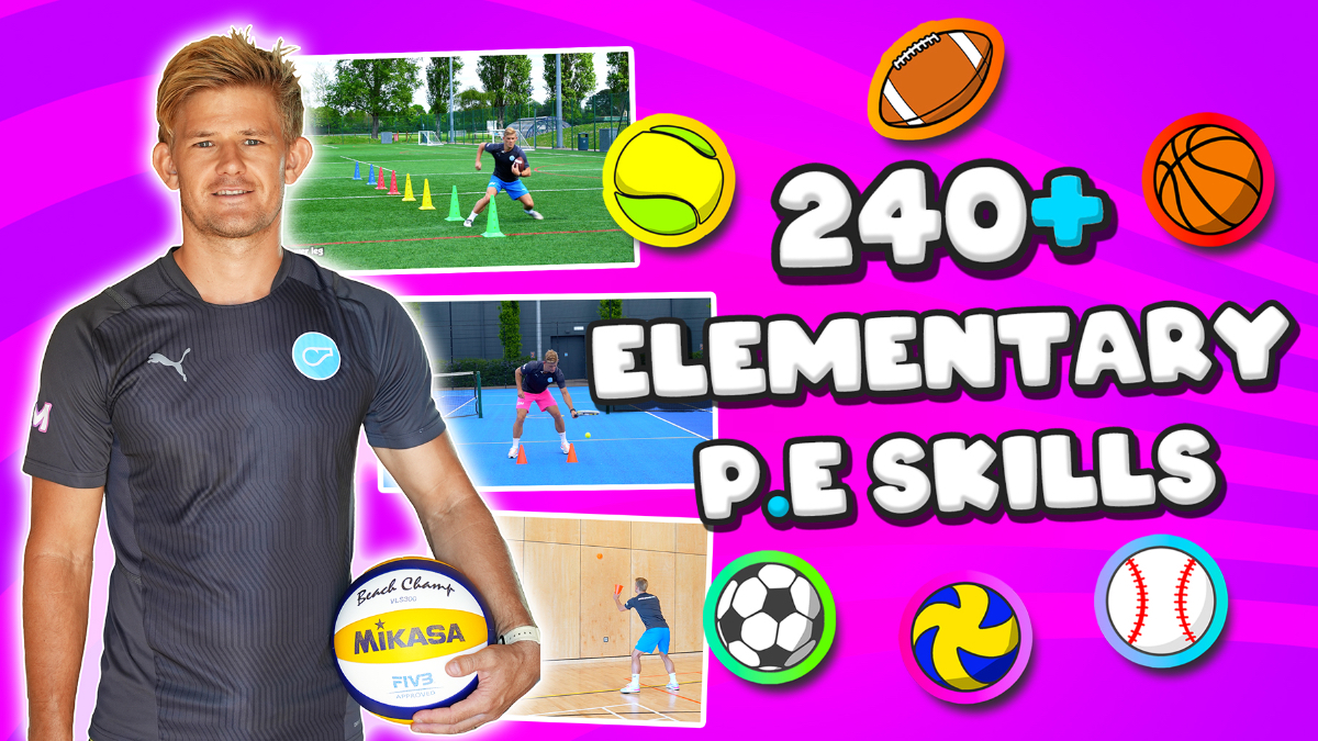 Elementary Physical Education skills & tasks collection with Coach Danny