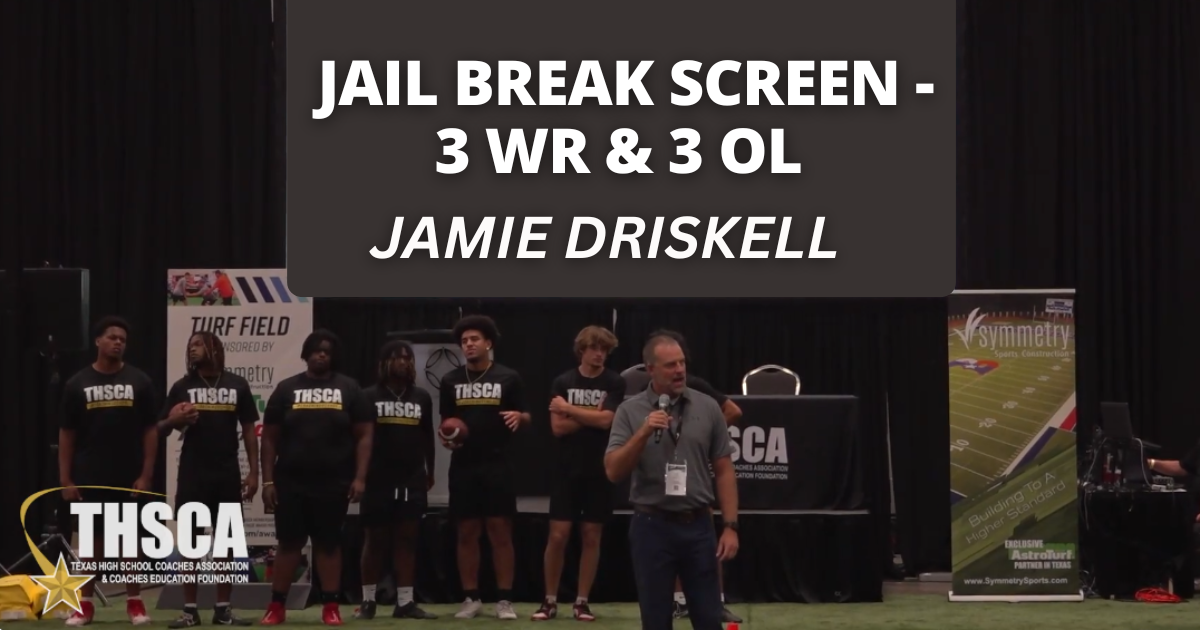 Jamie Driskell - Malakoff HS: Jail Break Screen - 3 WR & 3 OL