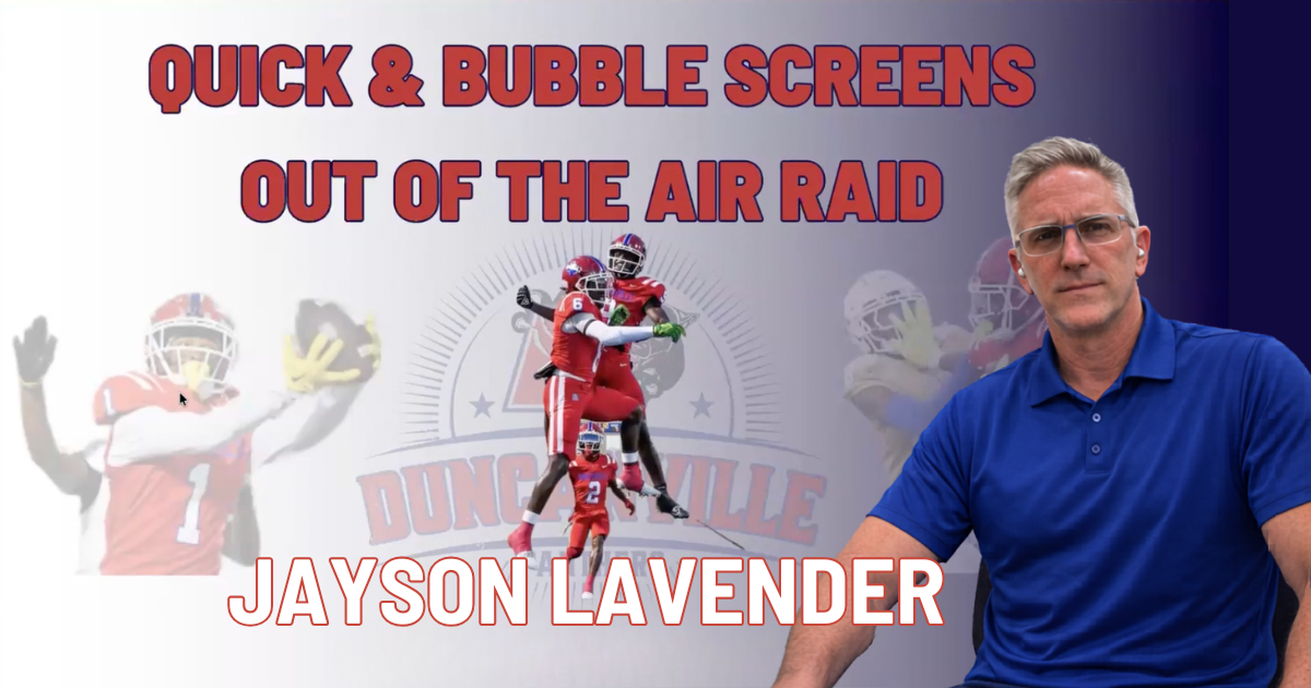 Jayson Lavender - Quick & Bubble Screens Out of the Air Raid