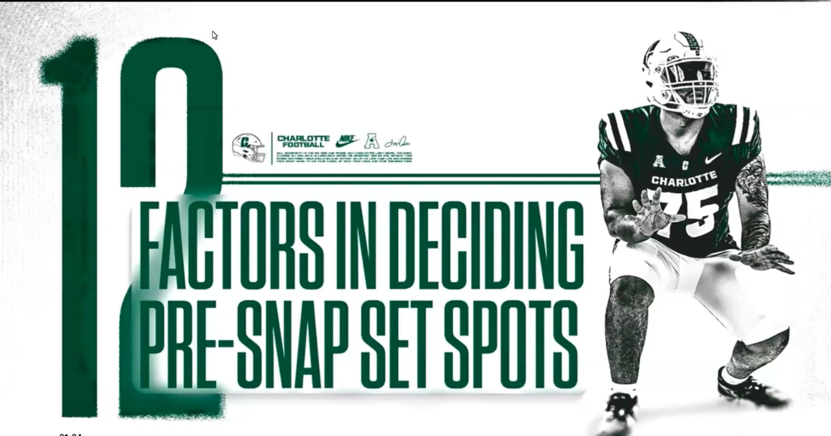 Allen Rudolph - 12 Factors in Deciding Pre-Snap Spots