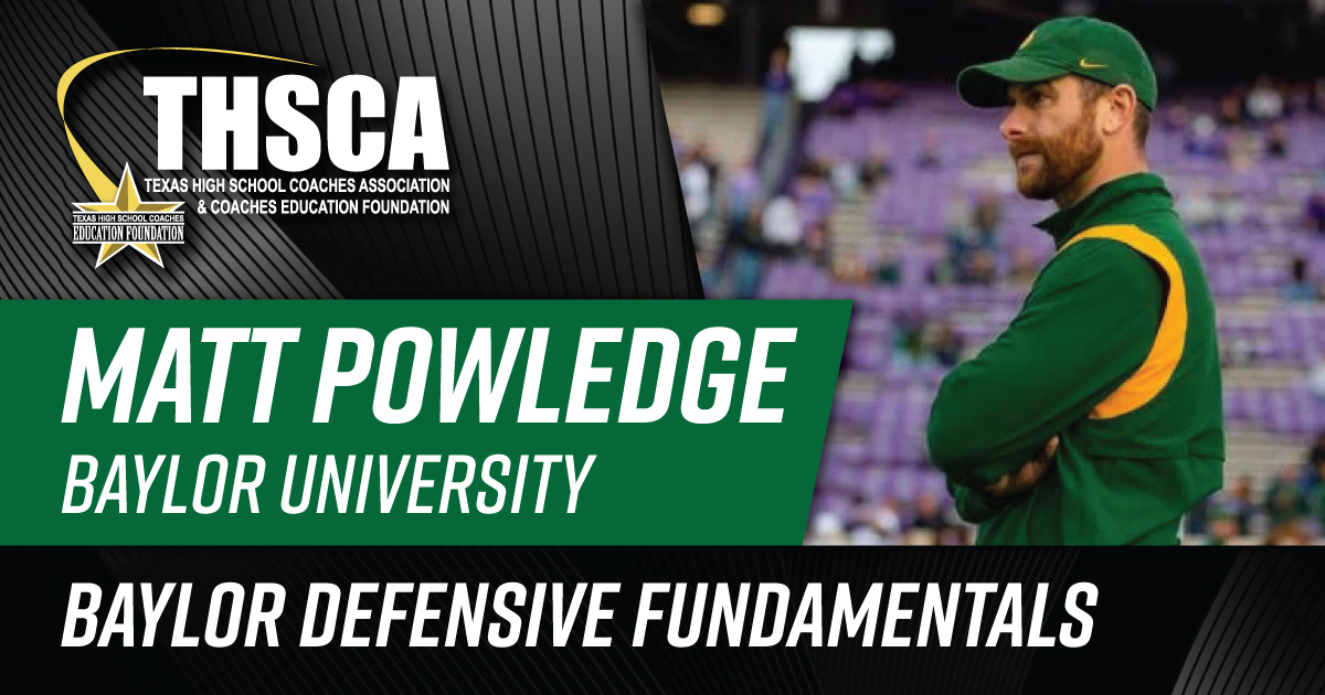 Matt Powledge - Baylor Defensive Fundamentals