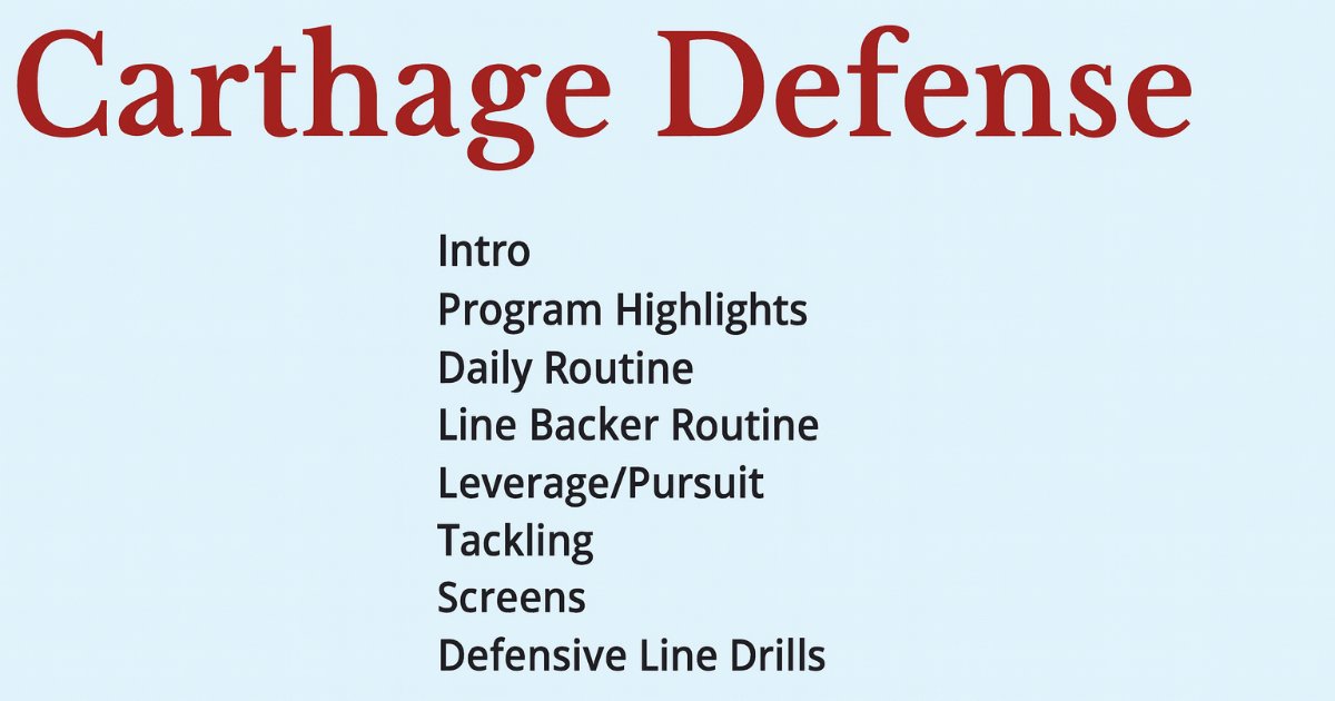Scott Surratt, Carthage - Defense the Bulldog Way