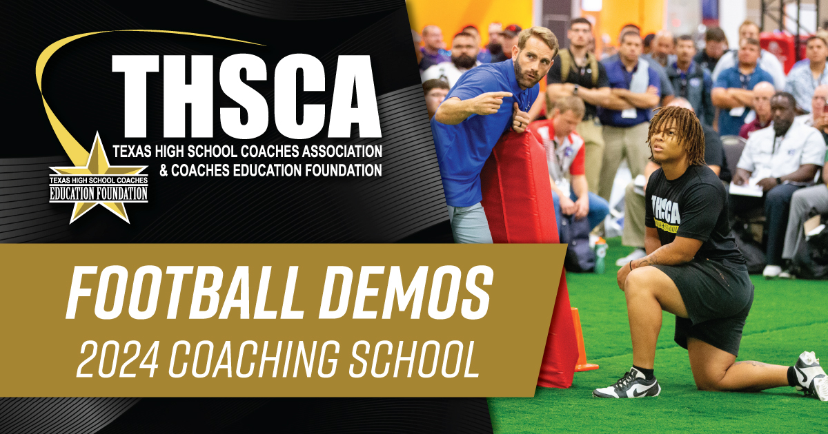 Football LIVE DEMOS - THSCA Coaching School 2024