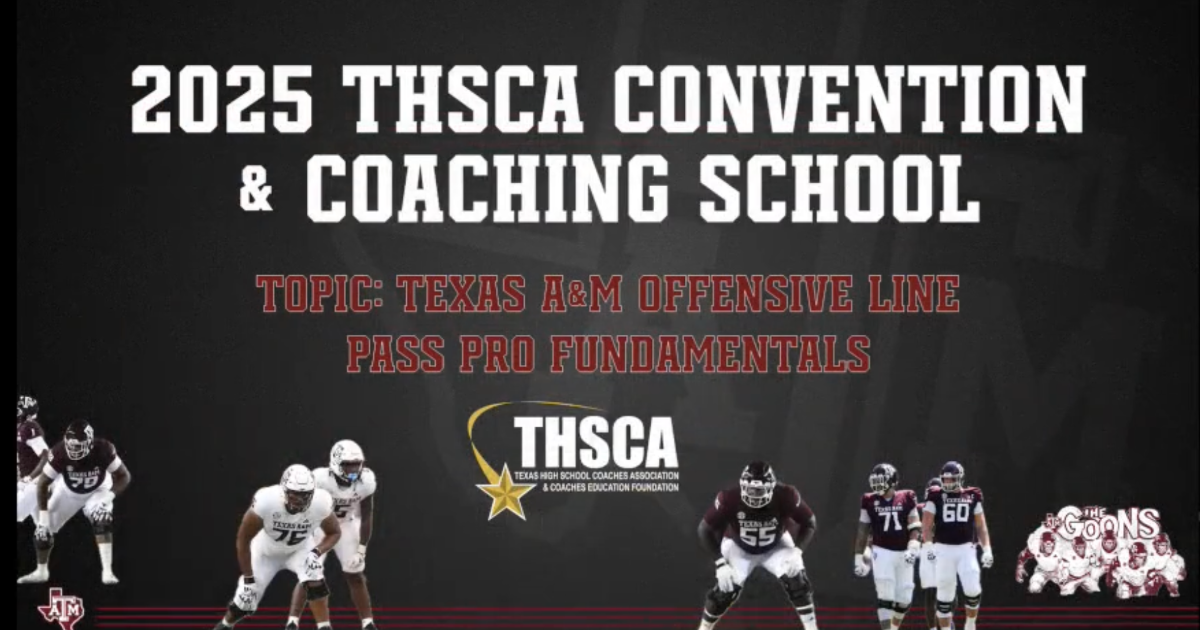 Adam Cushing - A&M Pass Pro Fundamentals