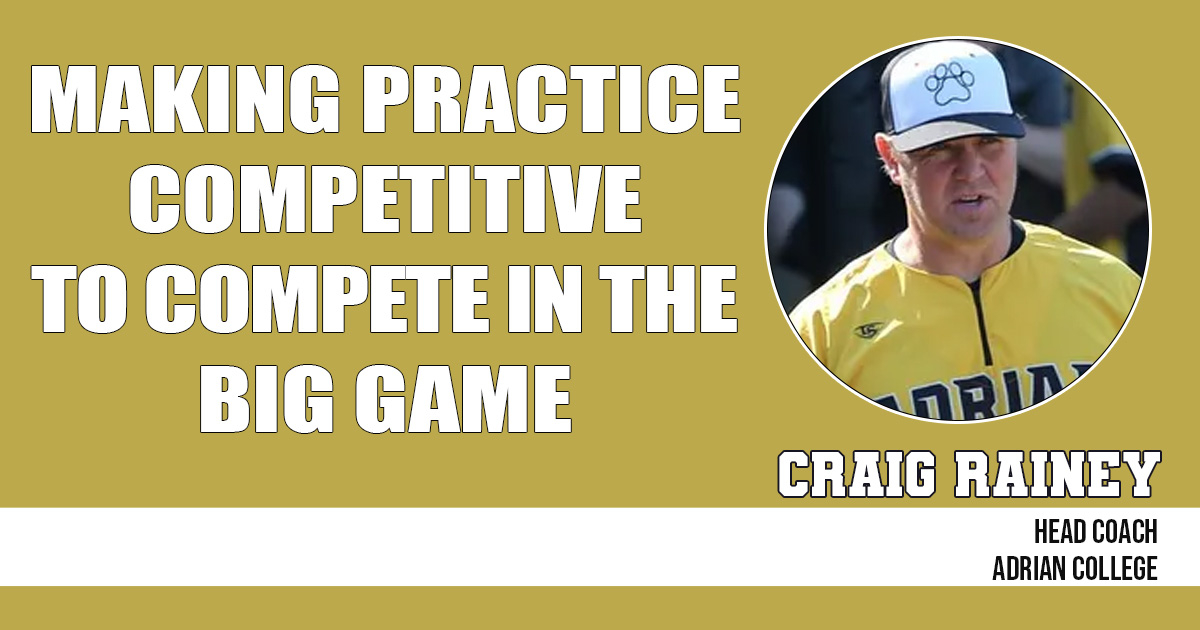 Making Practice Competitive to Compete in the Big Game