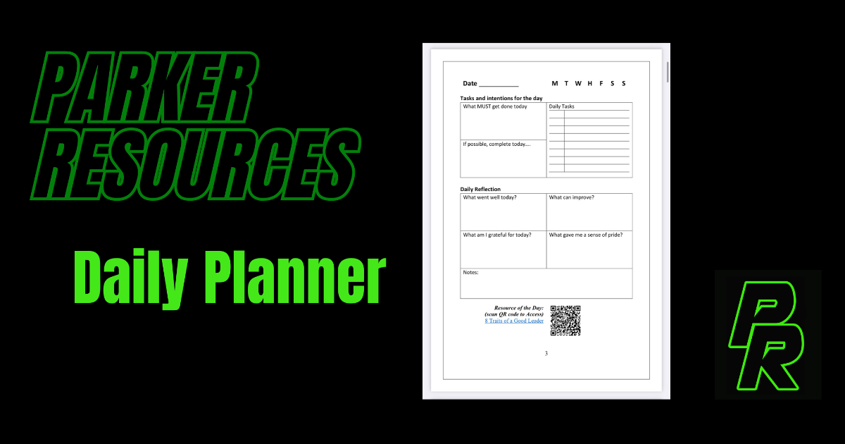 Parker Resources Daily Planner