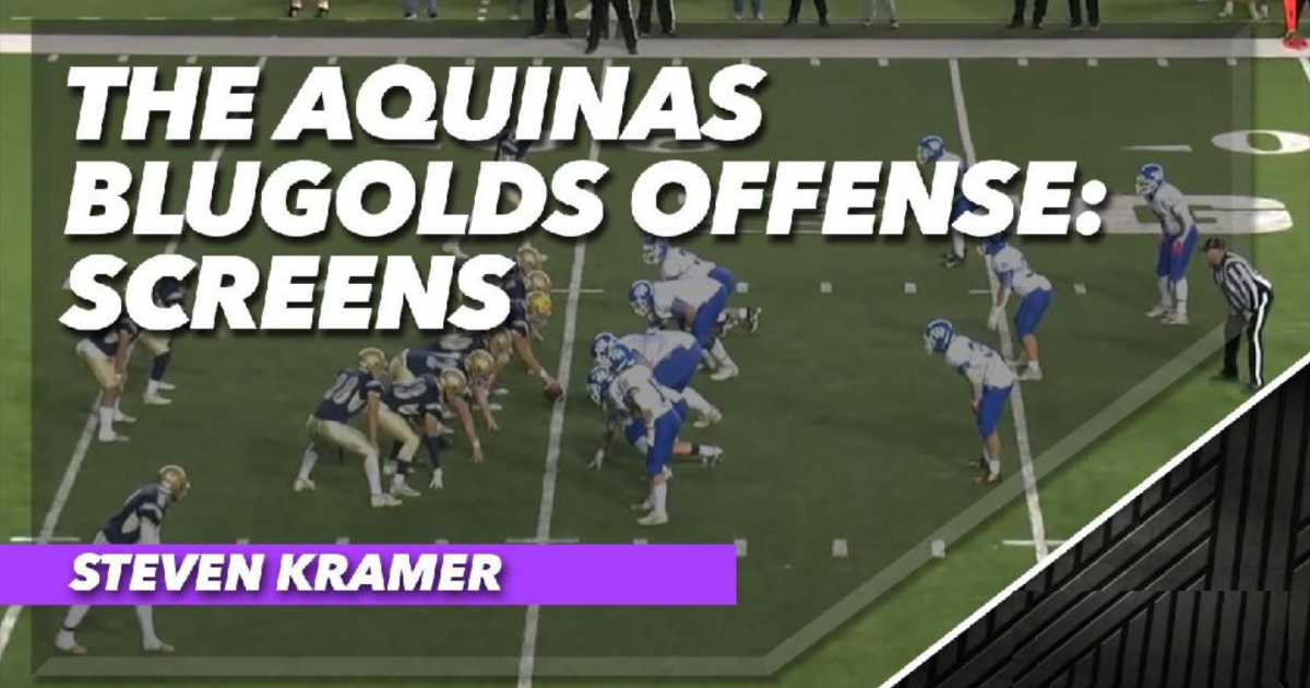 The Aquinas Blugolds Offense: Screens