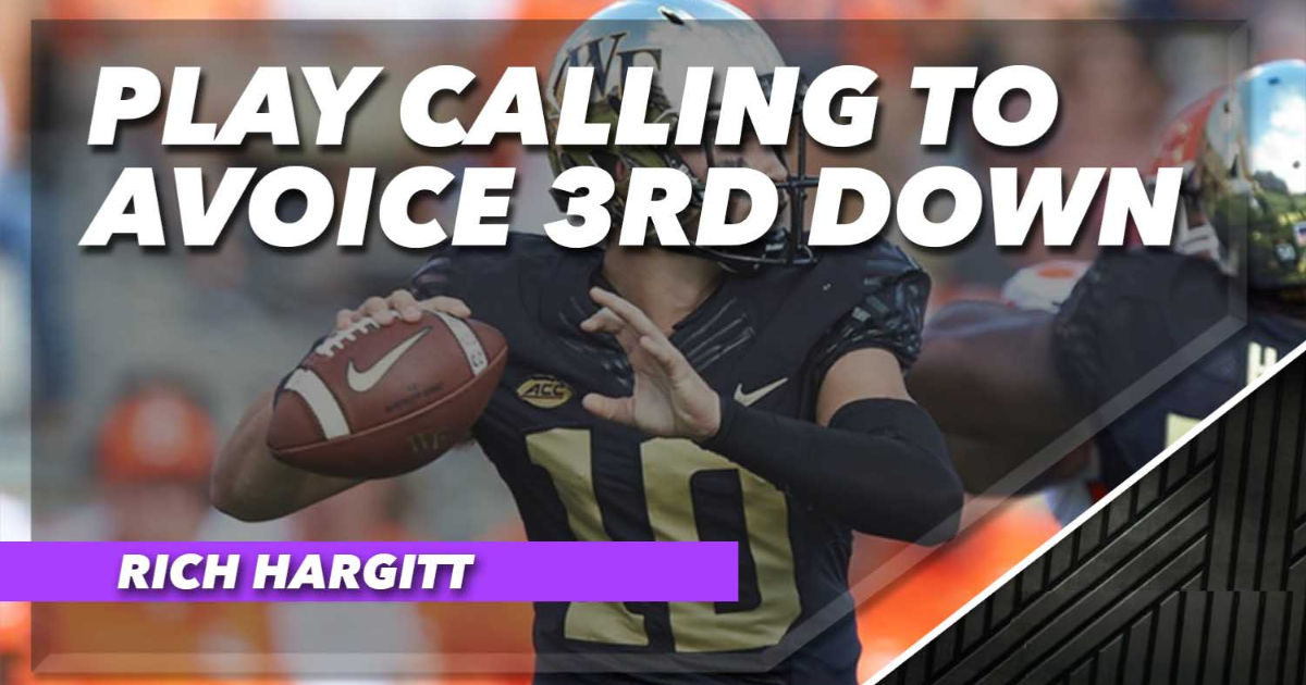 Play Calling to Avoid 3rd Down