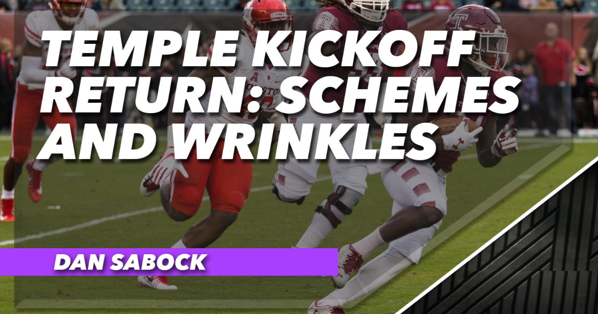 Temple Kickoff Return Schemes and Wrinkles