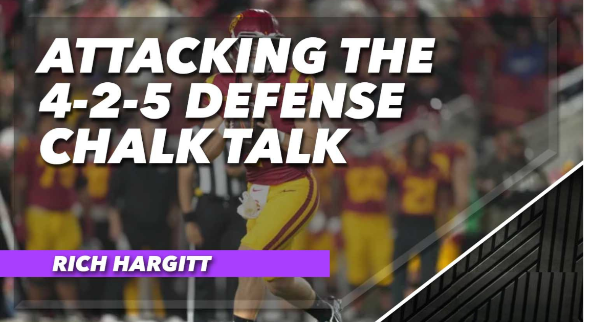 Attacking the 4-2-5 Defense Chalk Talk