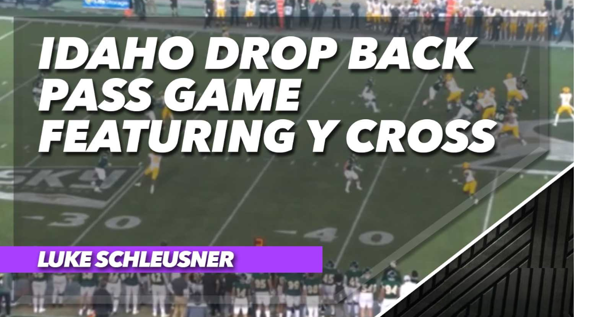 Idaho Drop Back Pass Game Featuring Y Cross