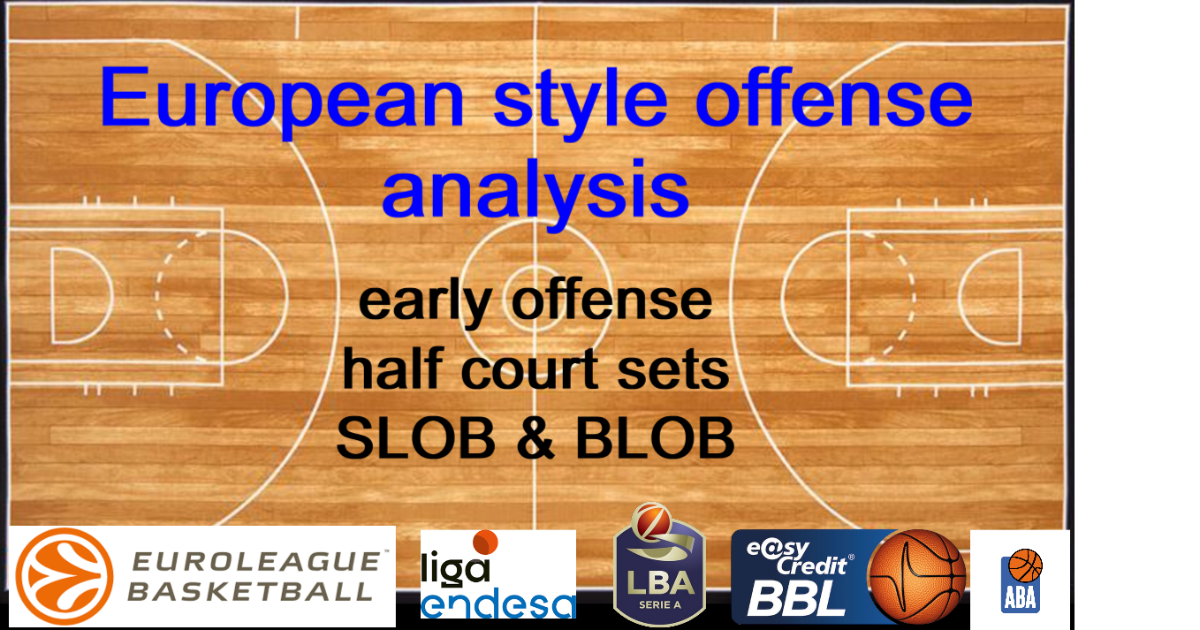 European style offense analysis: early offense, h/c sets, SLOBs & BLOBs