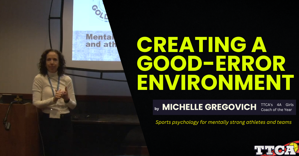 Creating a Good-Error Environment by Michelle Gregovich